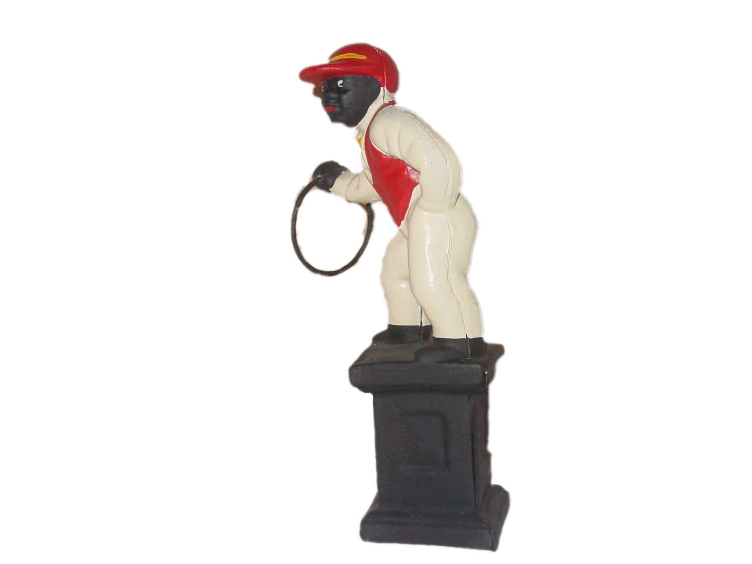 Vintage Cast-Iron Jocko Lawn Jockey 