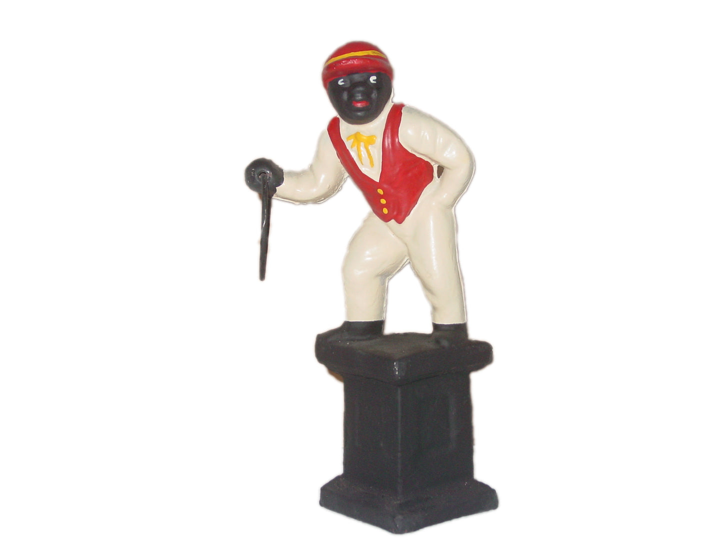 Vintage Cast-Iron “Jocko” Lawn Jockey Hitching Post Figure Statue