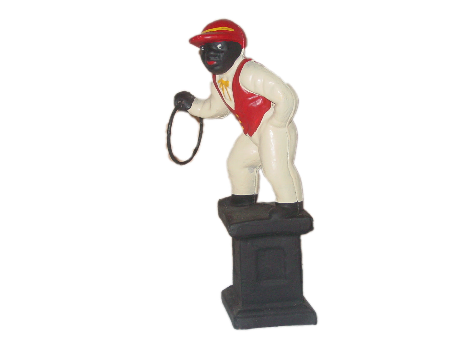 Vintage Cast-Iron Jocko Lawn Jockey Hitching Post Figure Statue