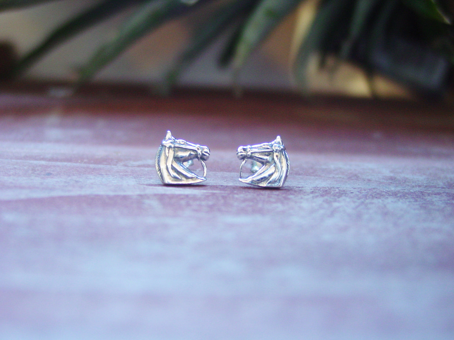 Horse Head Stud Earrings Sterling Silver Jewelry Baron
