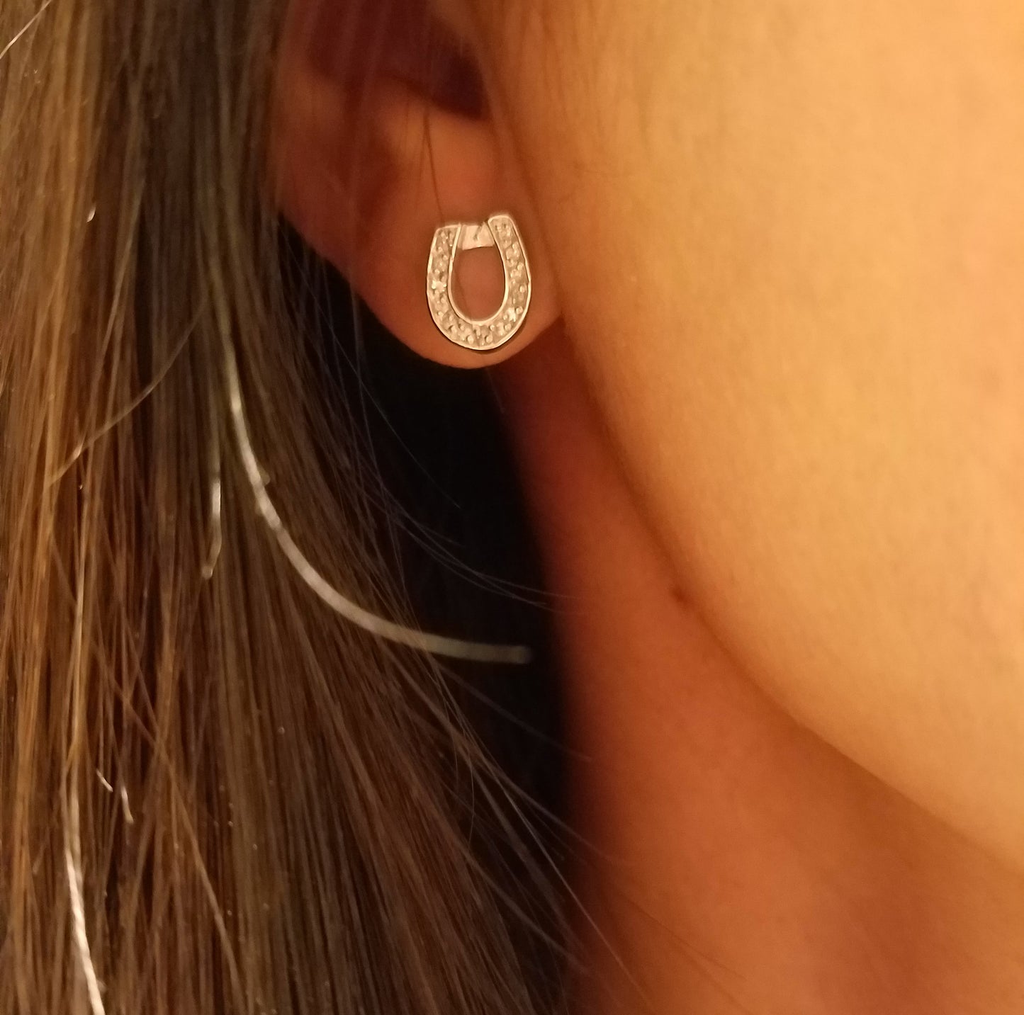lucky horseshoe earrings