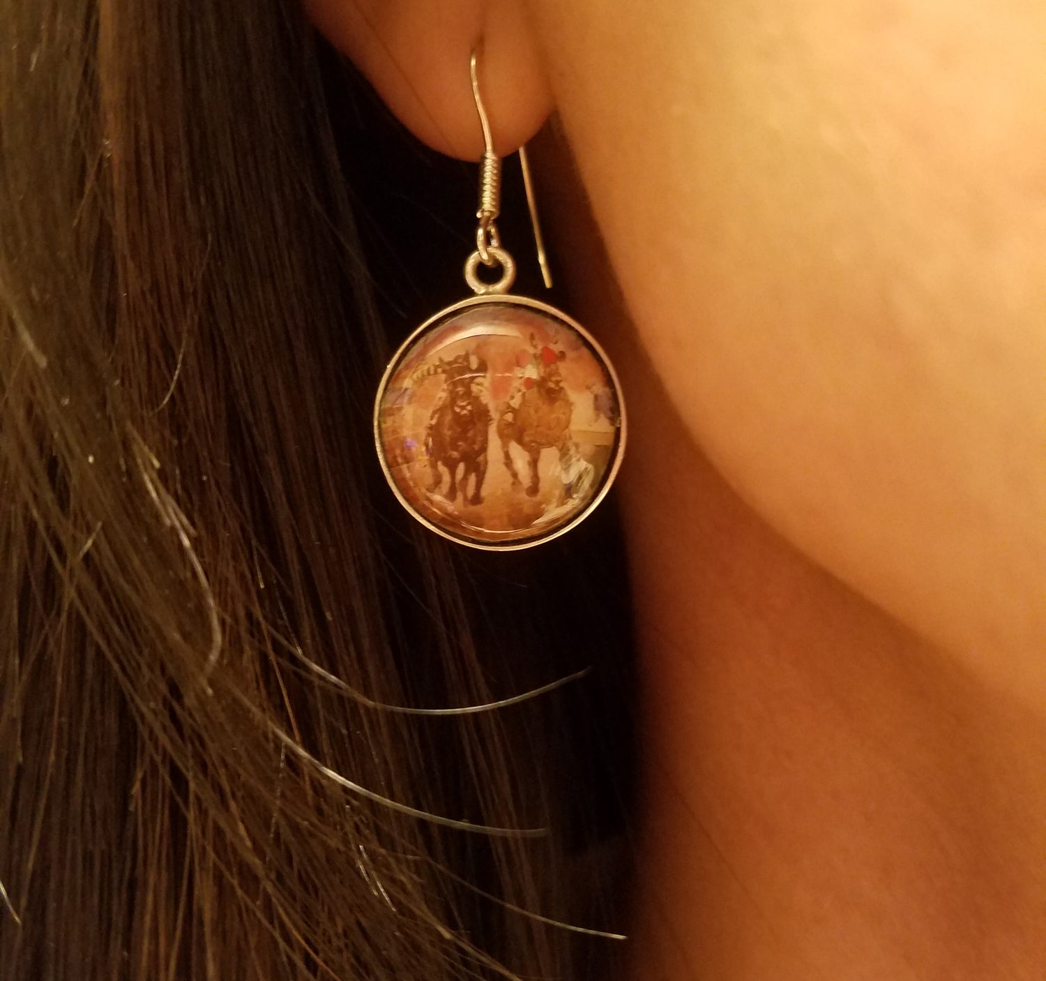 equestrian earrings