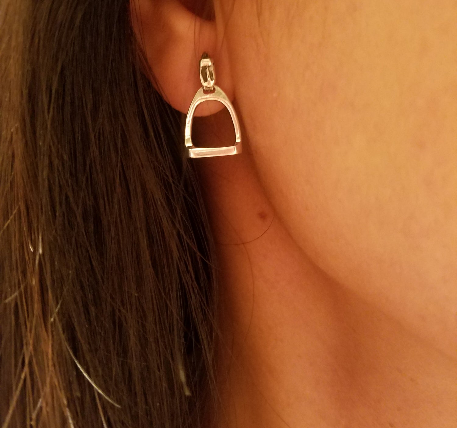 stirrup horse earrings