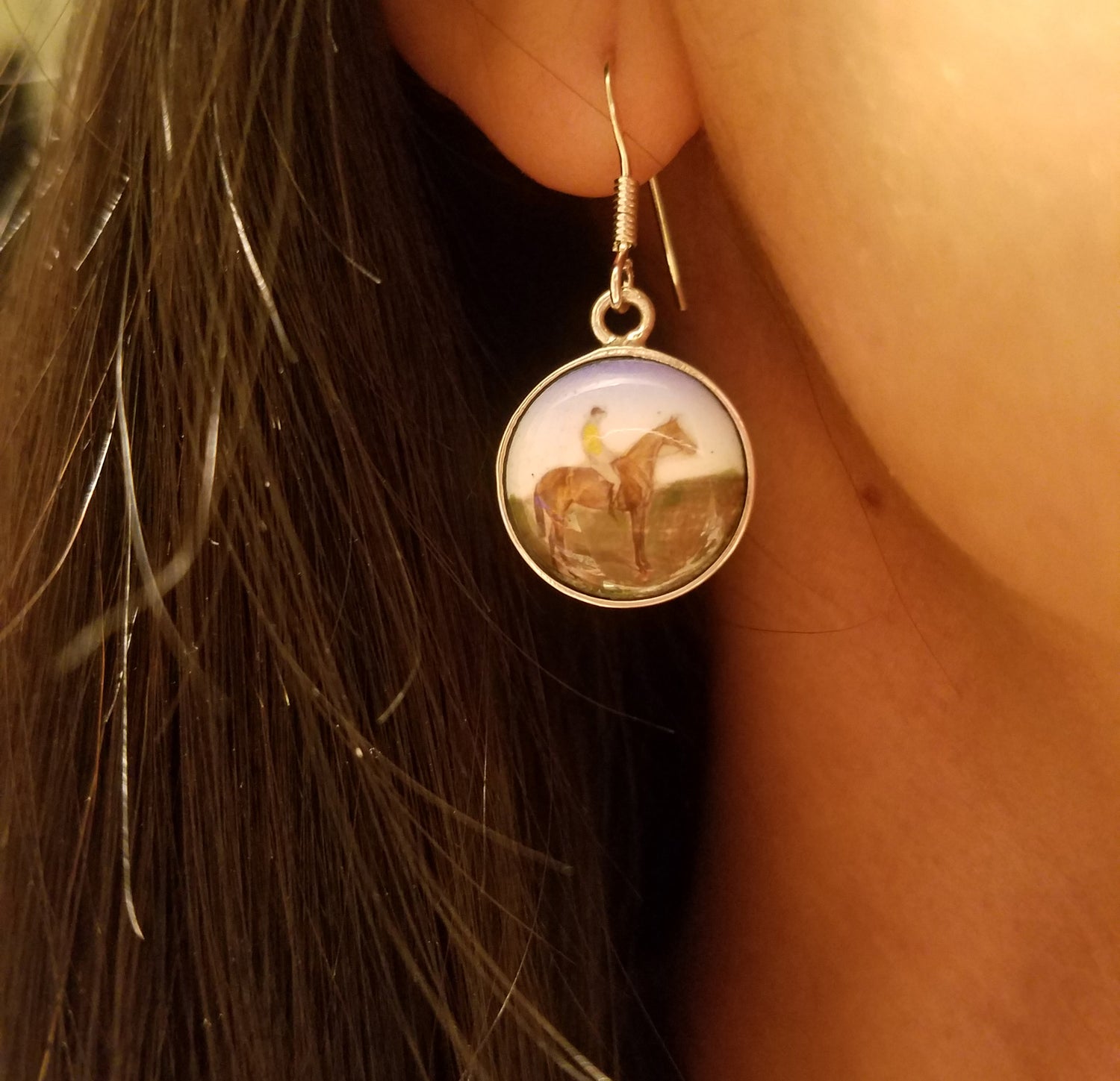 equestrian ceramic jewelry