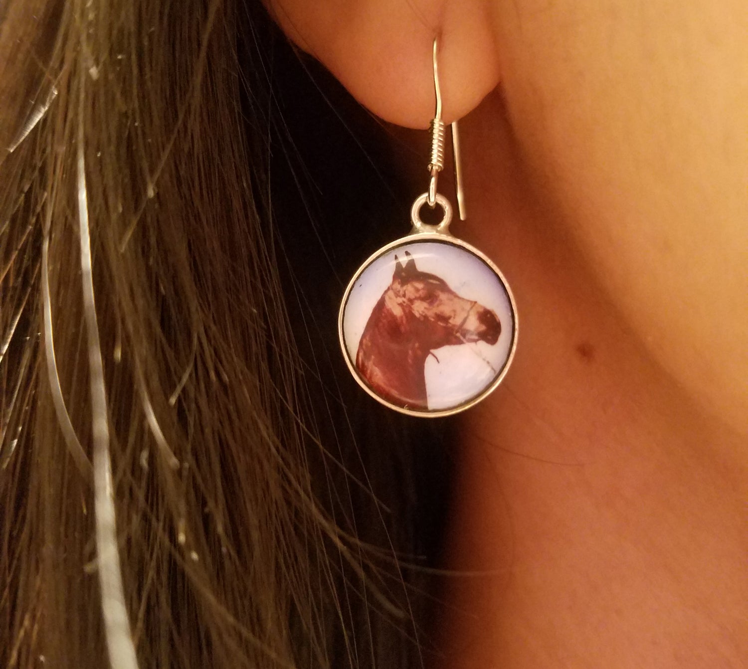 equestrian earrings