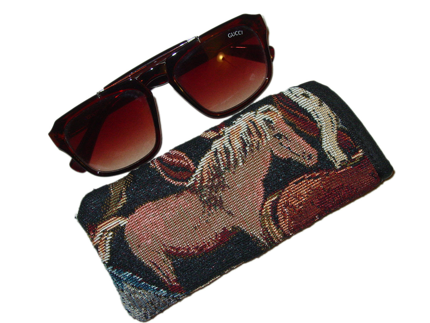 equestrian sun glasses case