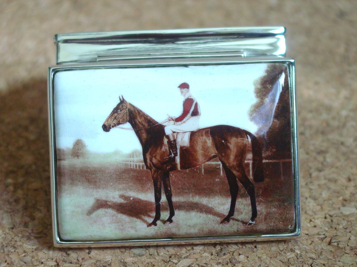 horse and rider Pill box