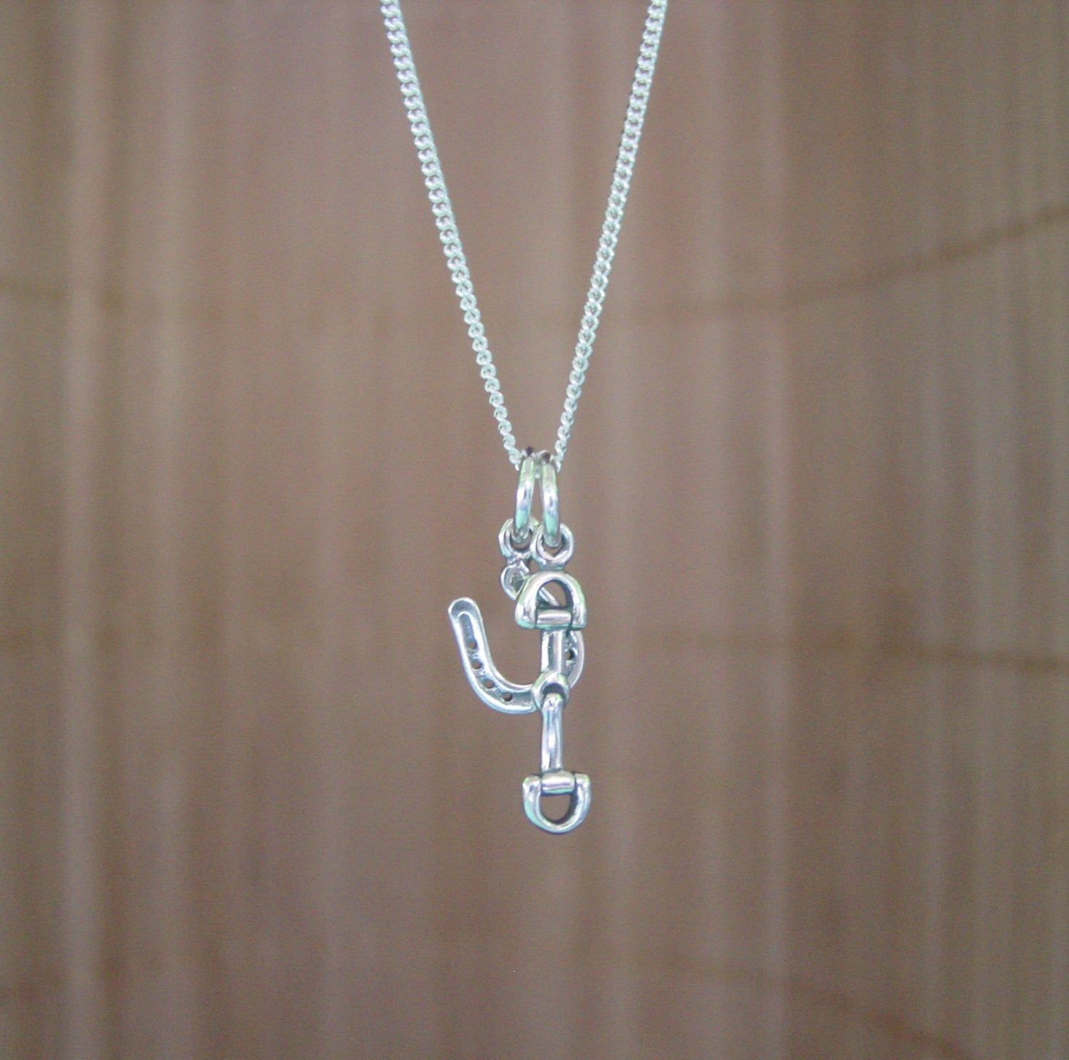 horse bit charm pendant