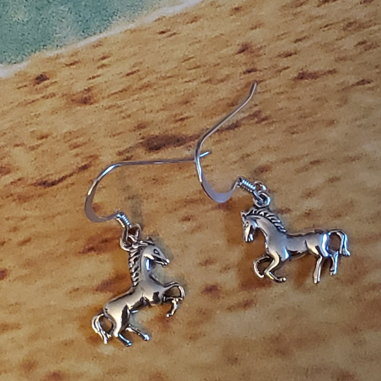 horse dangle earrings