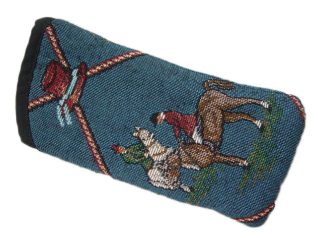 horse hunt scene eyeglasses case