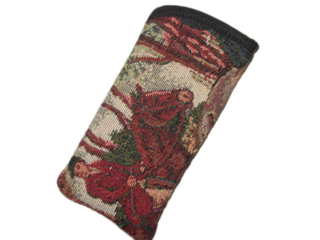 horse hunt scene glasses case