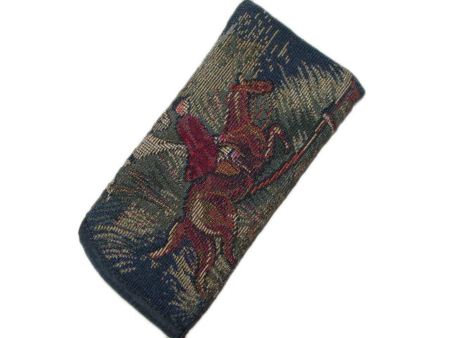 horse hunt scene glasses case 3