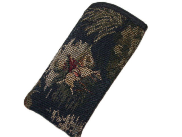 horse hunt scene glasses case 3A
