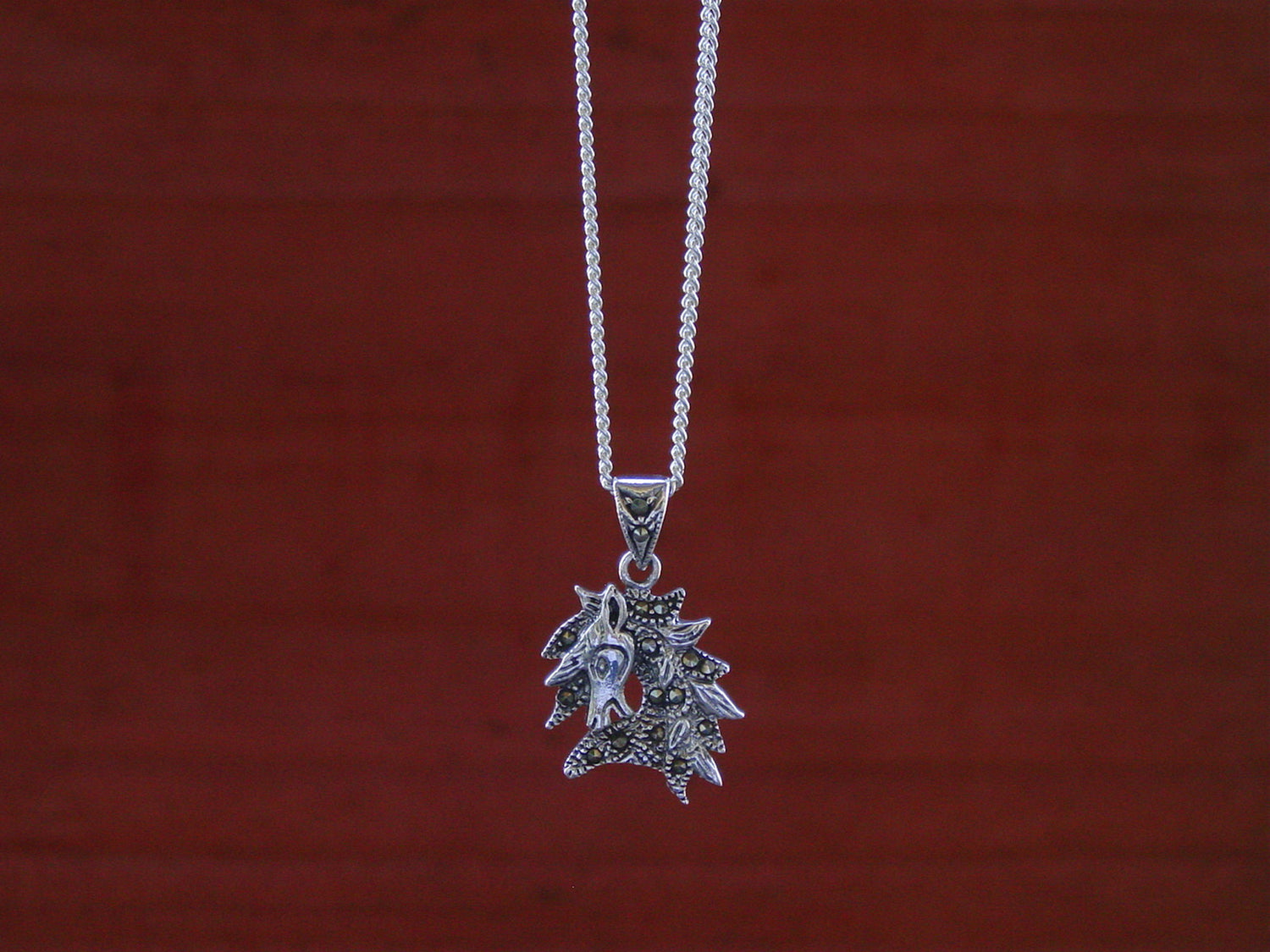 horse marcasite pendant