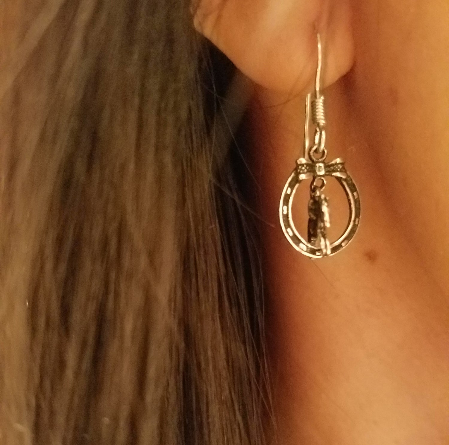 hunter jumper earrings