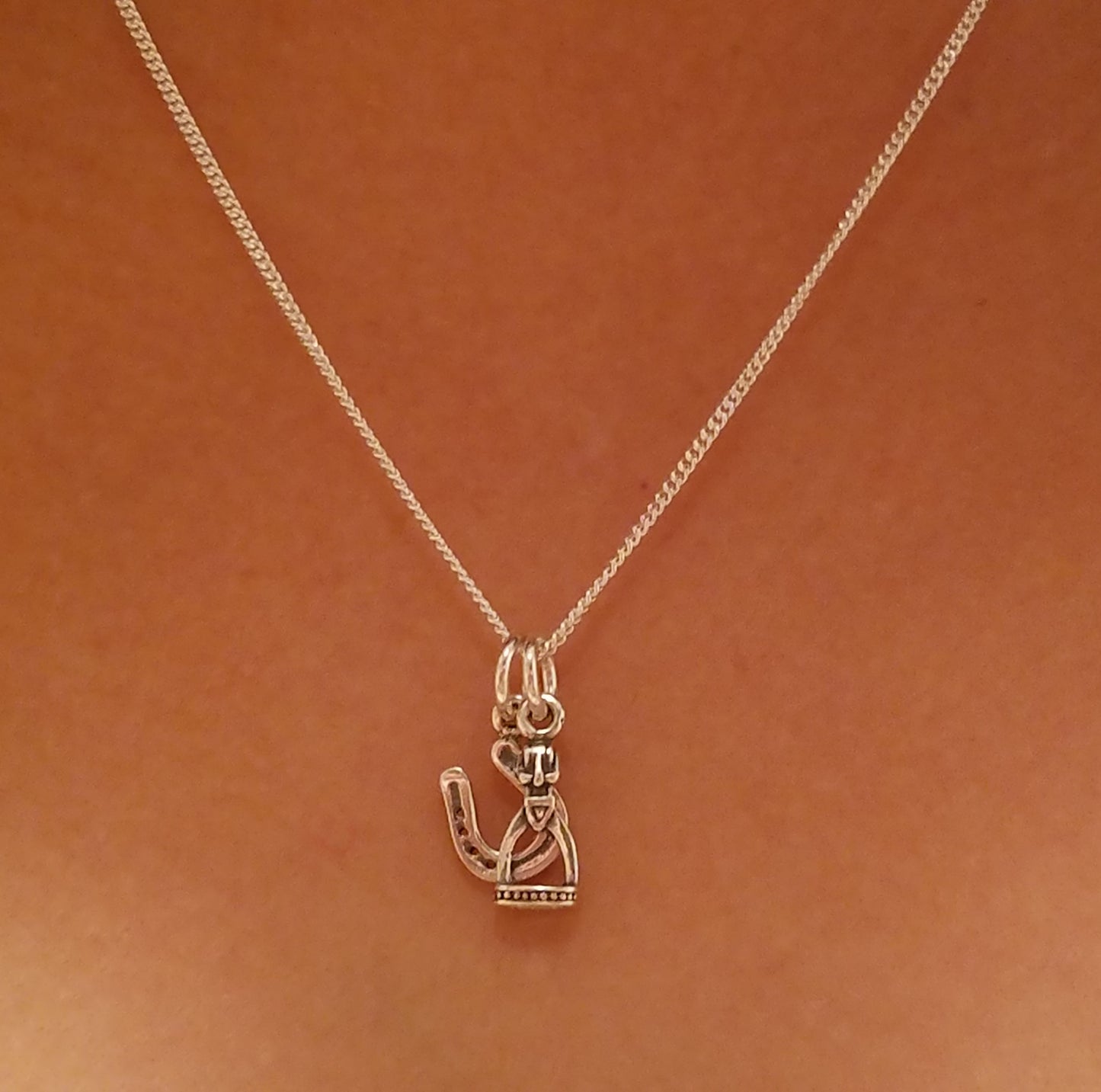 equestrian charm pendant