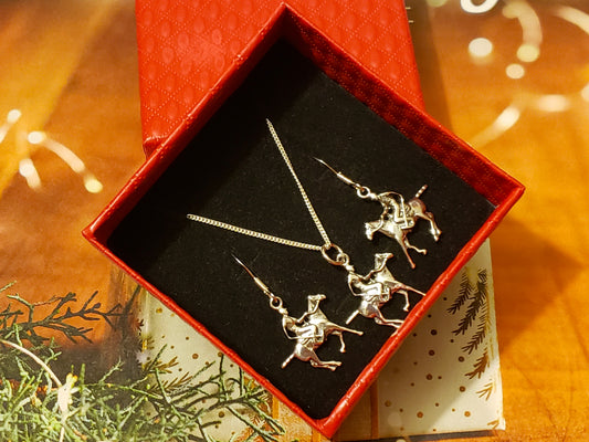 polo horse jewelry set