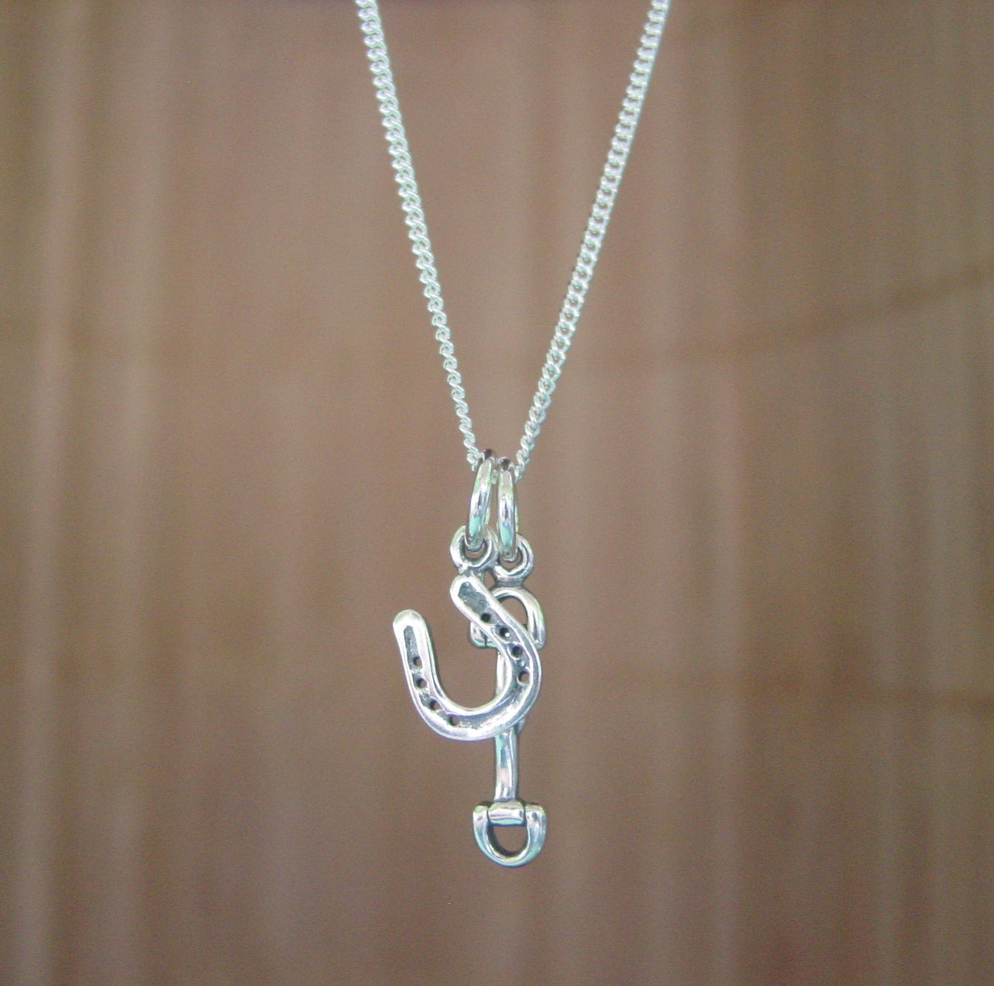 snaffle bit charms pendant