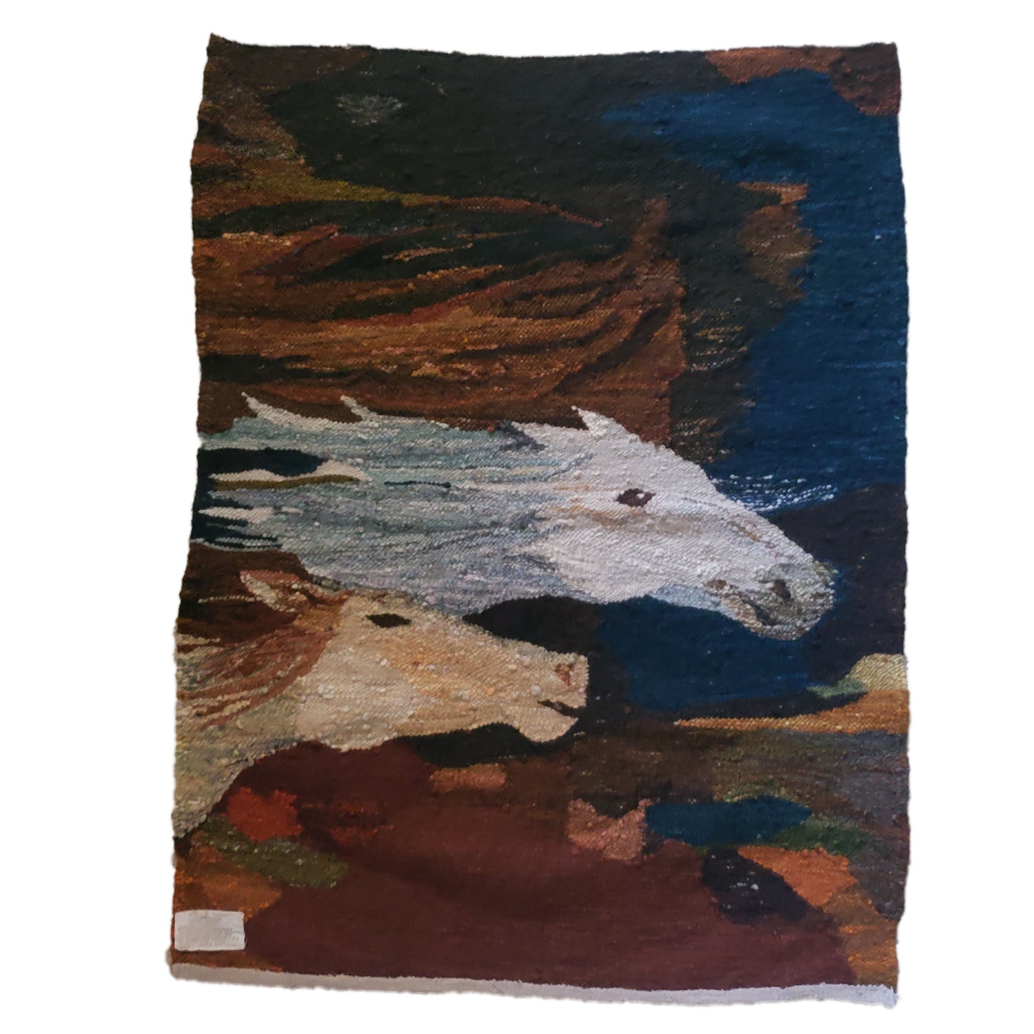 vintage equestrian carpet