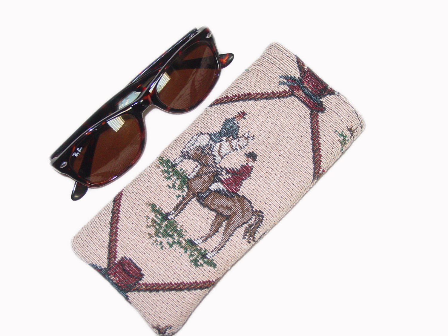 Horse Blanket Luxury Equestrian Tapestry Glasses Case