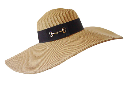 large wide brim equestrian hat