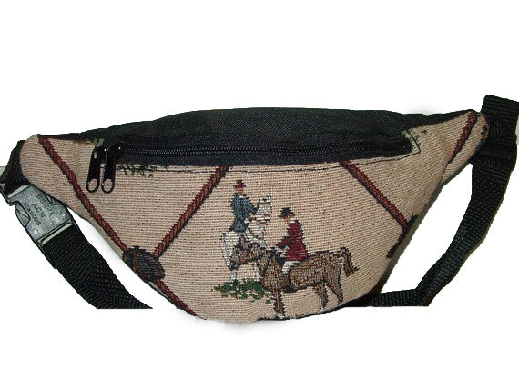 fox hunt scene belt bag