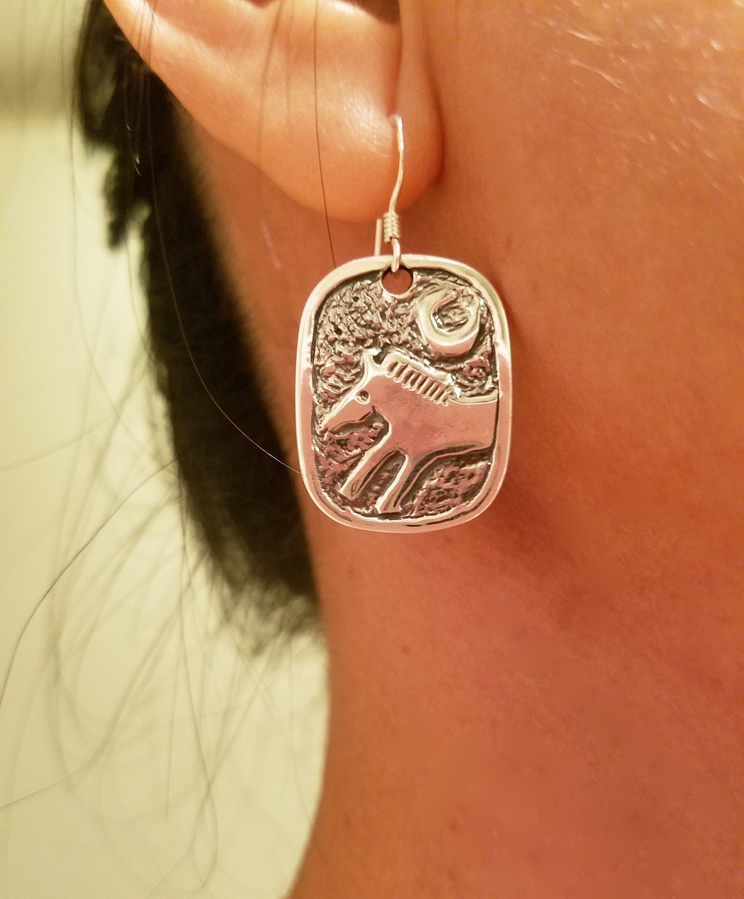 southwest horse earrings