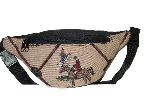 horse hunt scene fanny pack