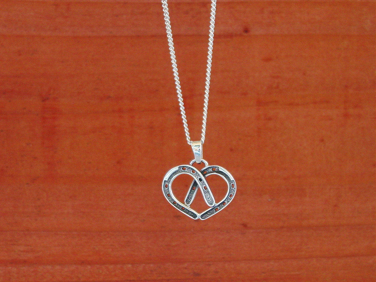 Horseshoe hot sale heart necklace