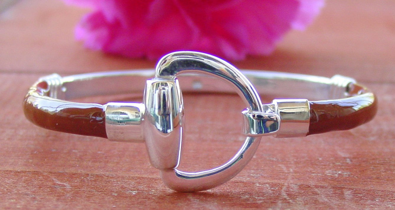 Horse-Bit Sterlling Silver Bangle Bracelet – equipparel