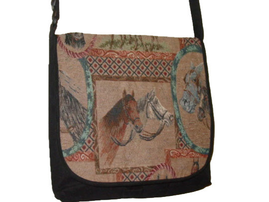 Horse messenger purse