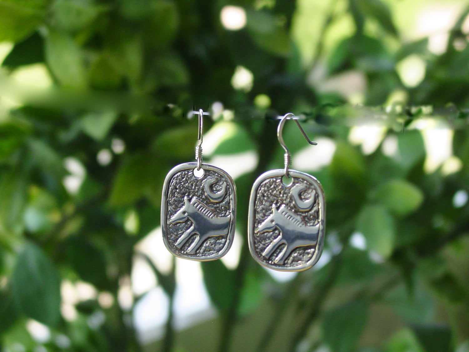 American Indian horse earrings