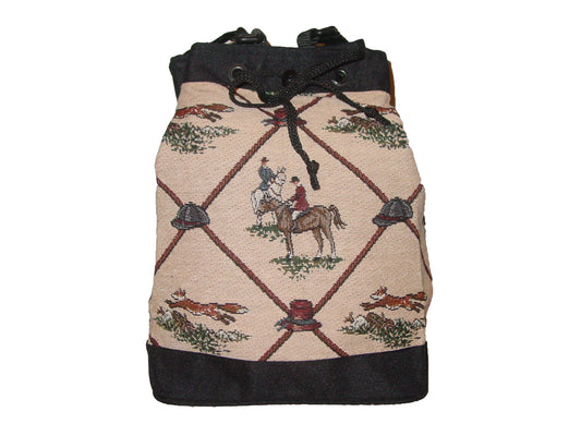 hunt scene handbag
