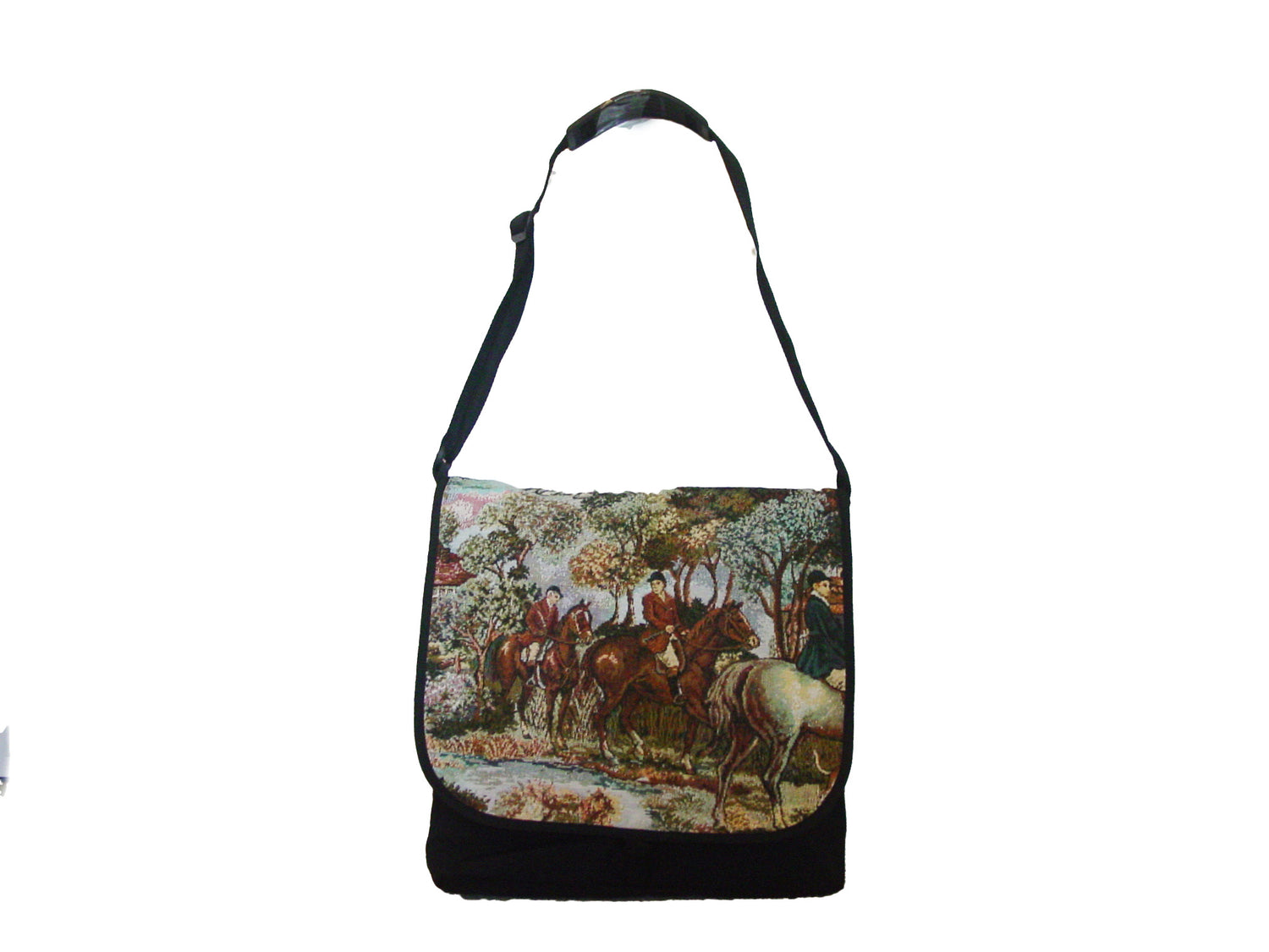 horse hunt scene purse