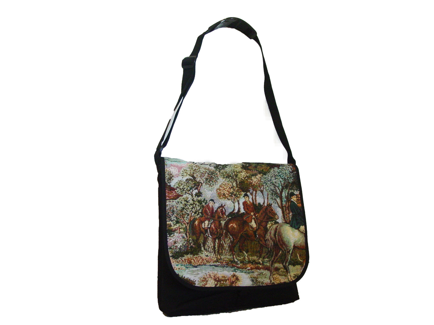 hunt scene messenger bag