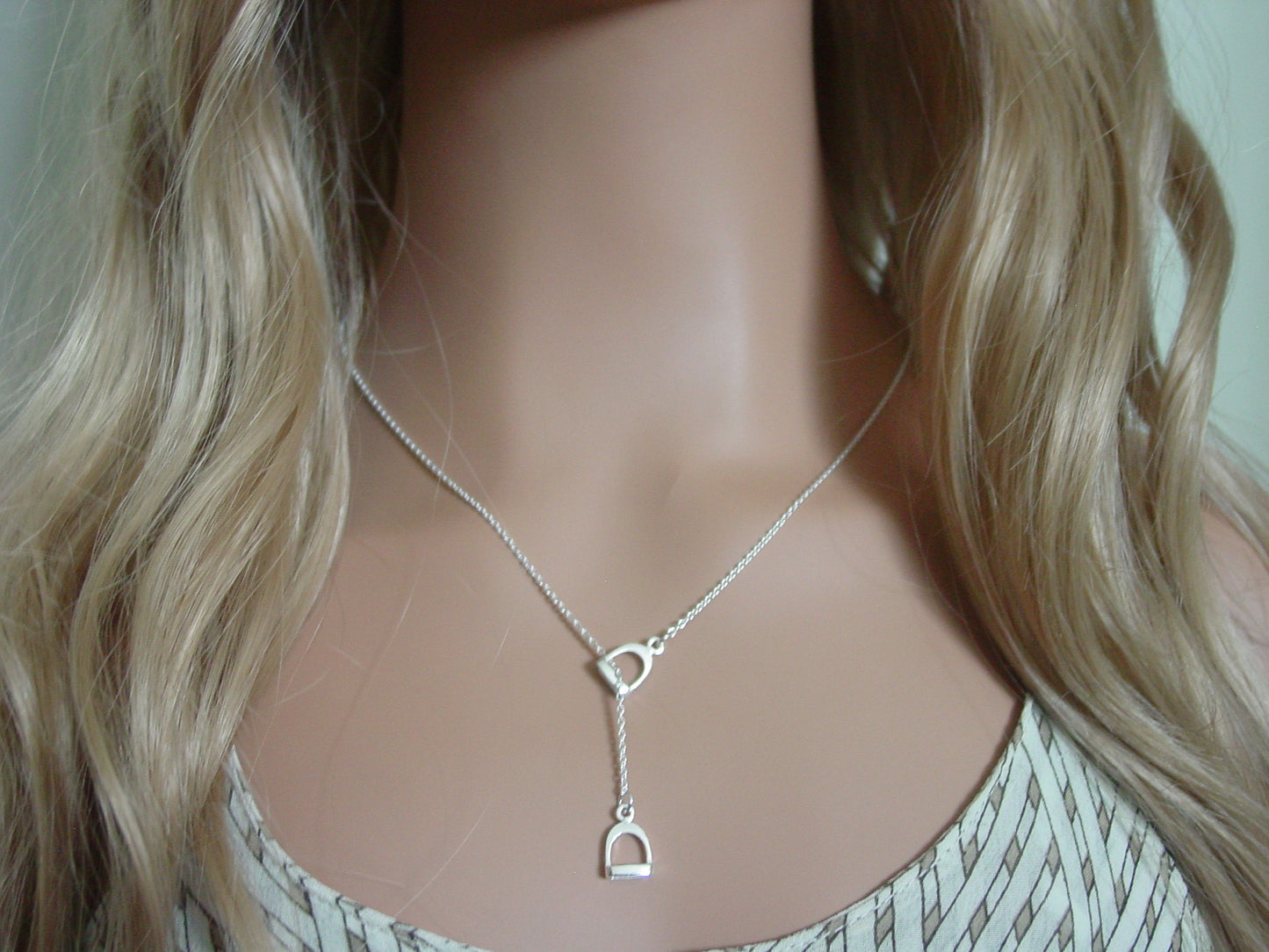 Stirrup Lariat Necklace