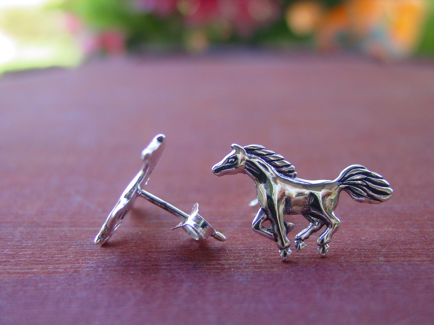 equestrian stud earrings