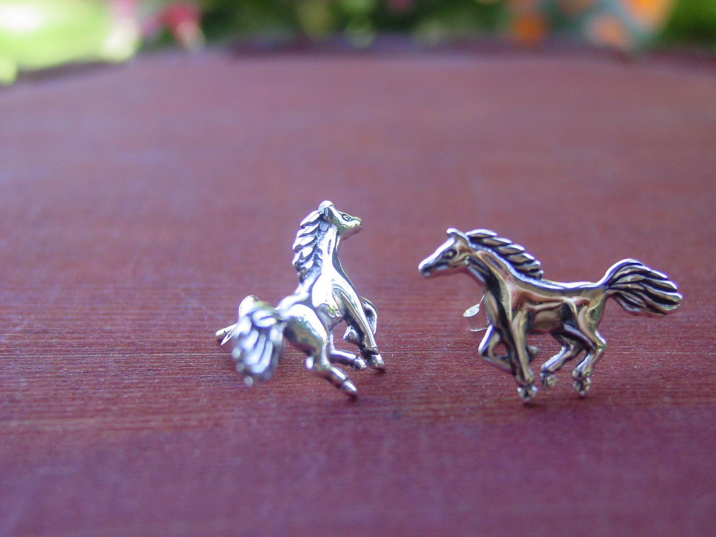 equestrian mustang earrings