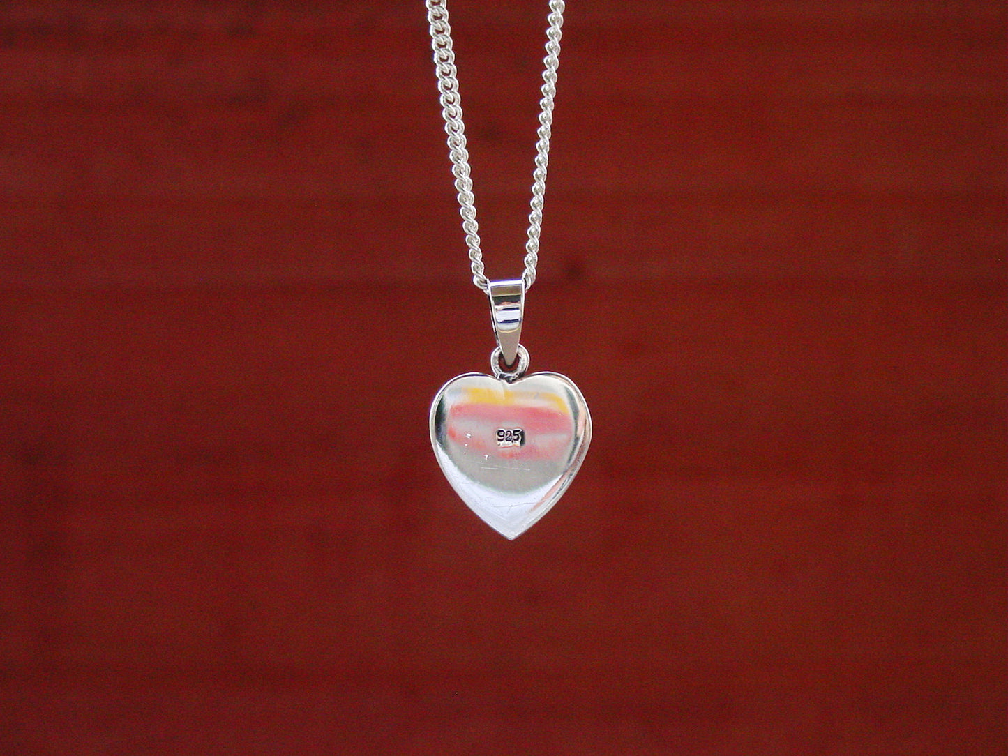 Horse Head in Heart Pendant Sterling Silver, Equestrian jewelry #P201