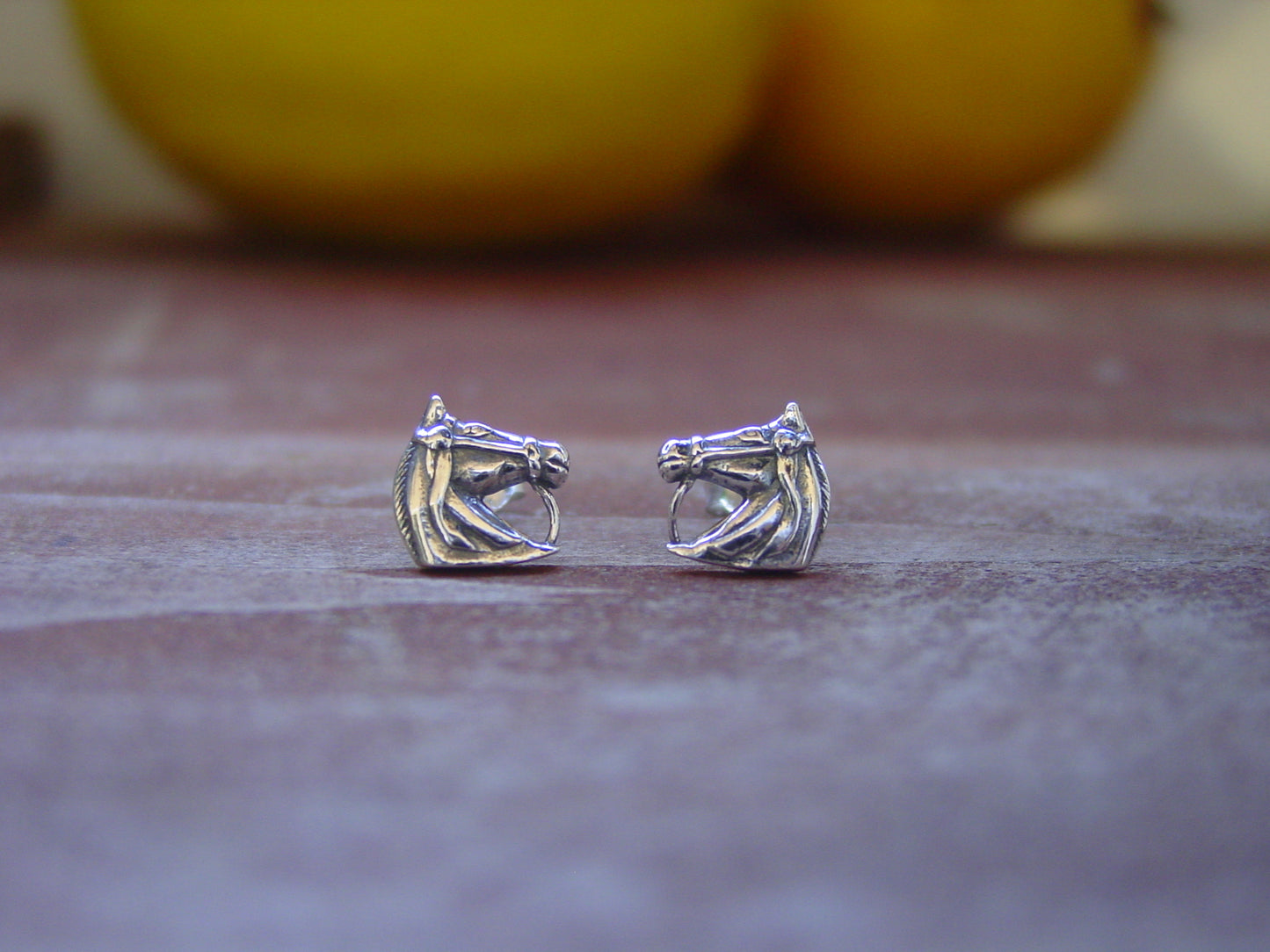 equestrian stud earrings