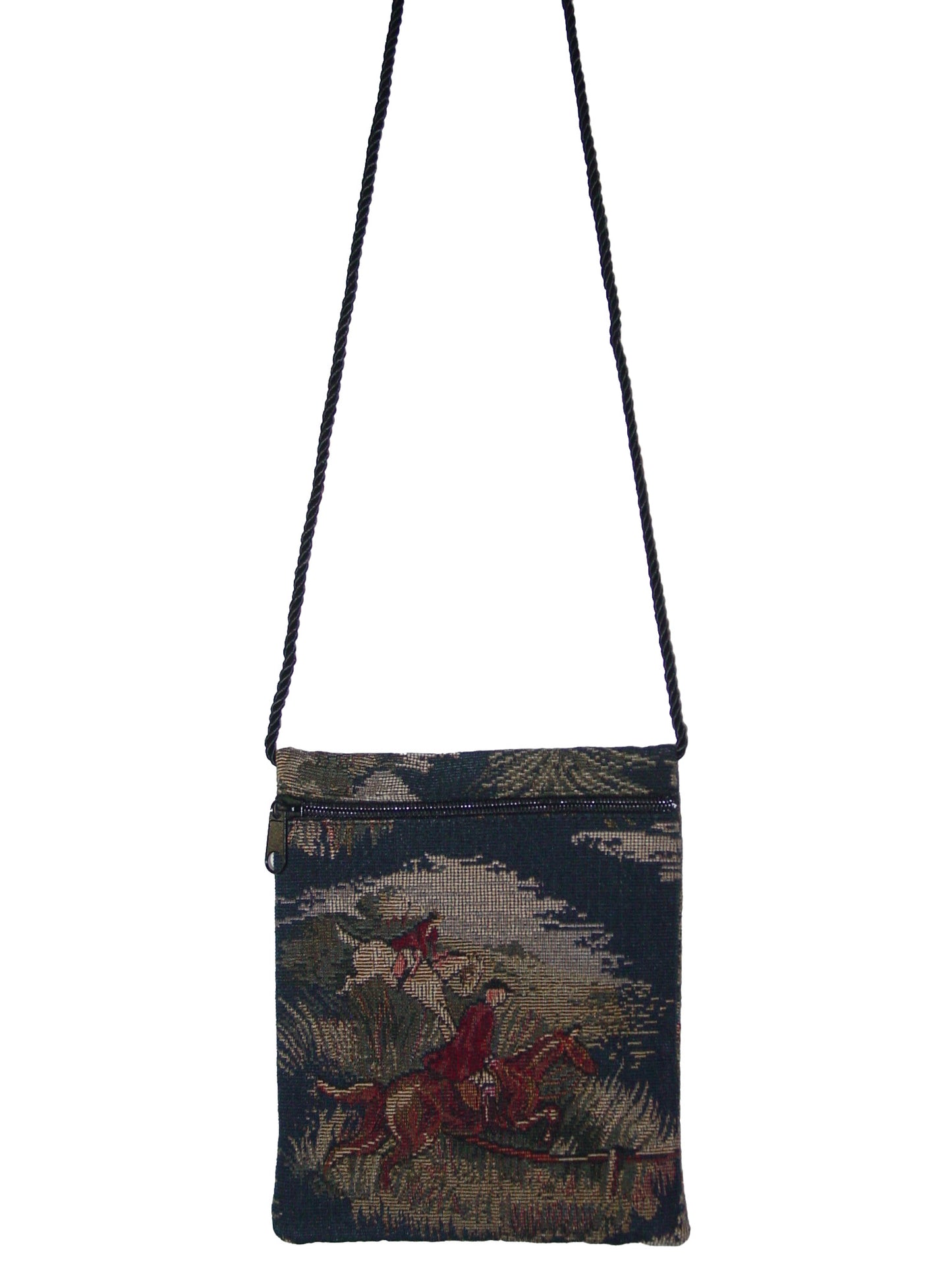 horse hunt scene purse