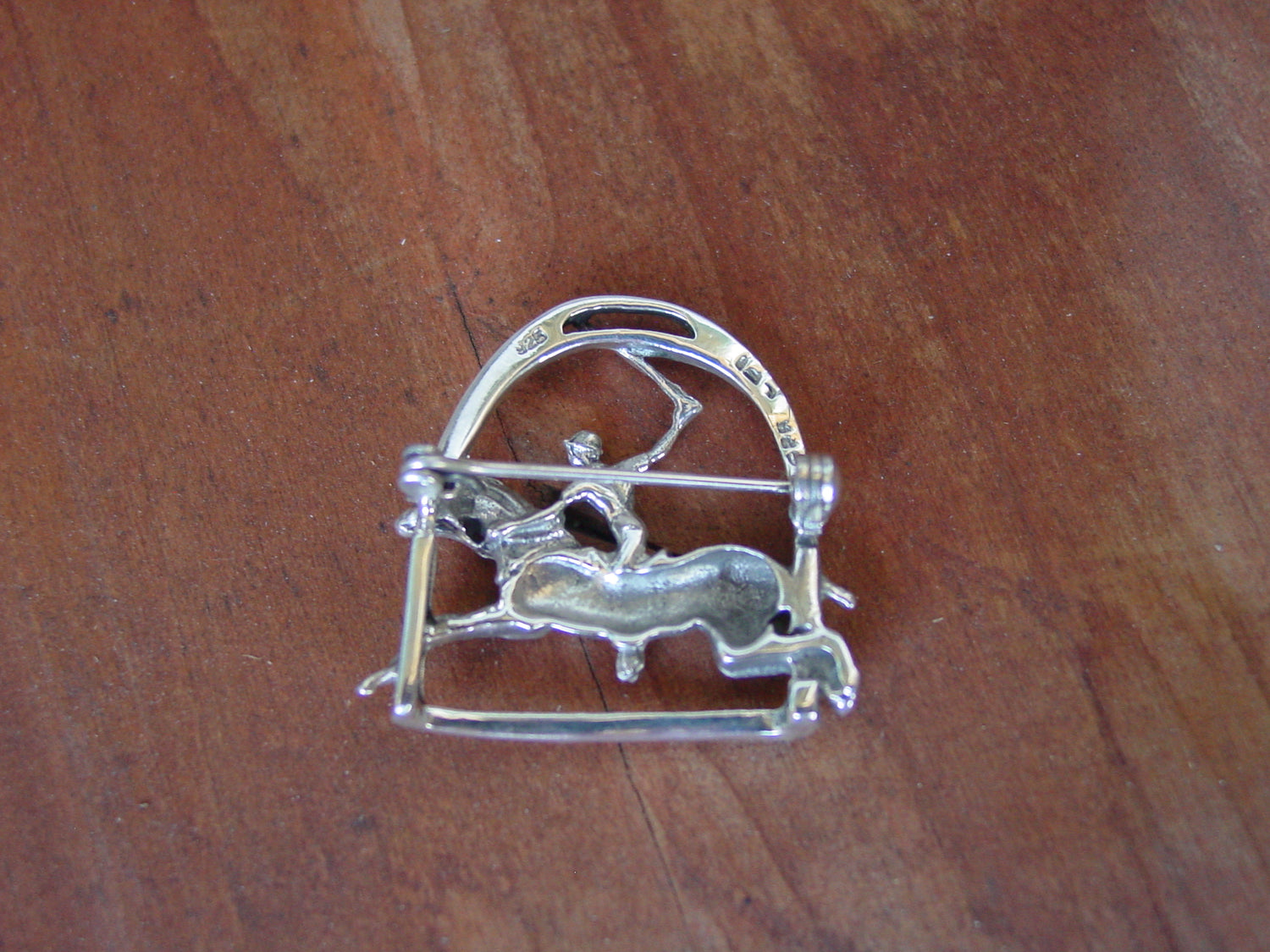 equestrian polo brooch