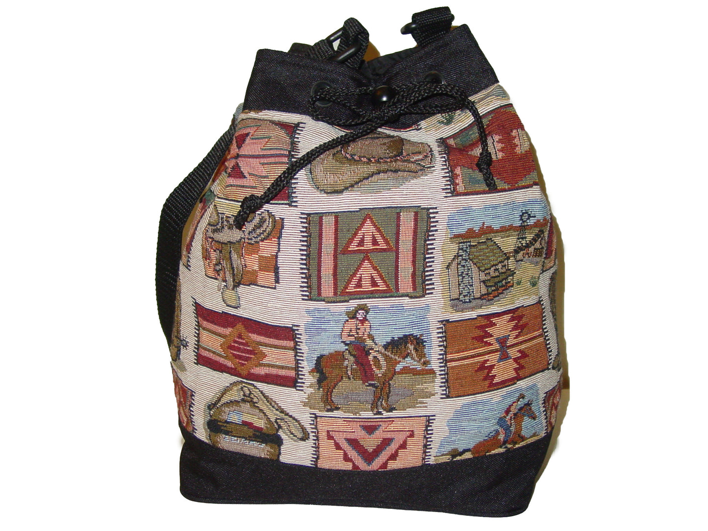 cowboy drawstring purse