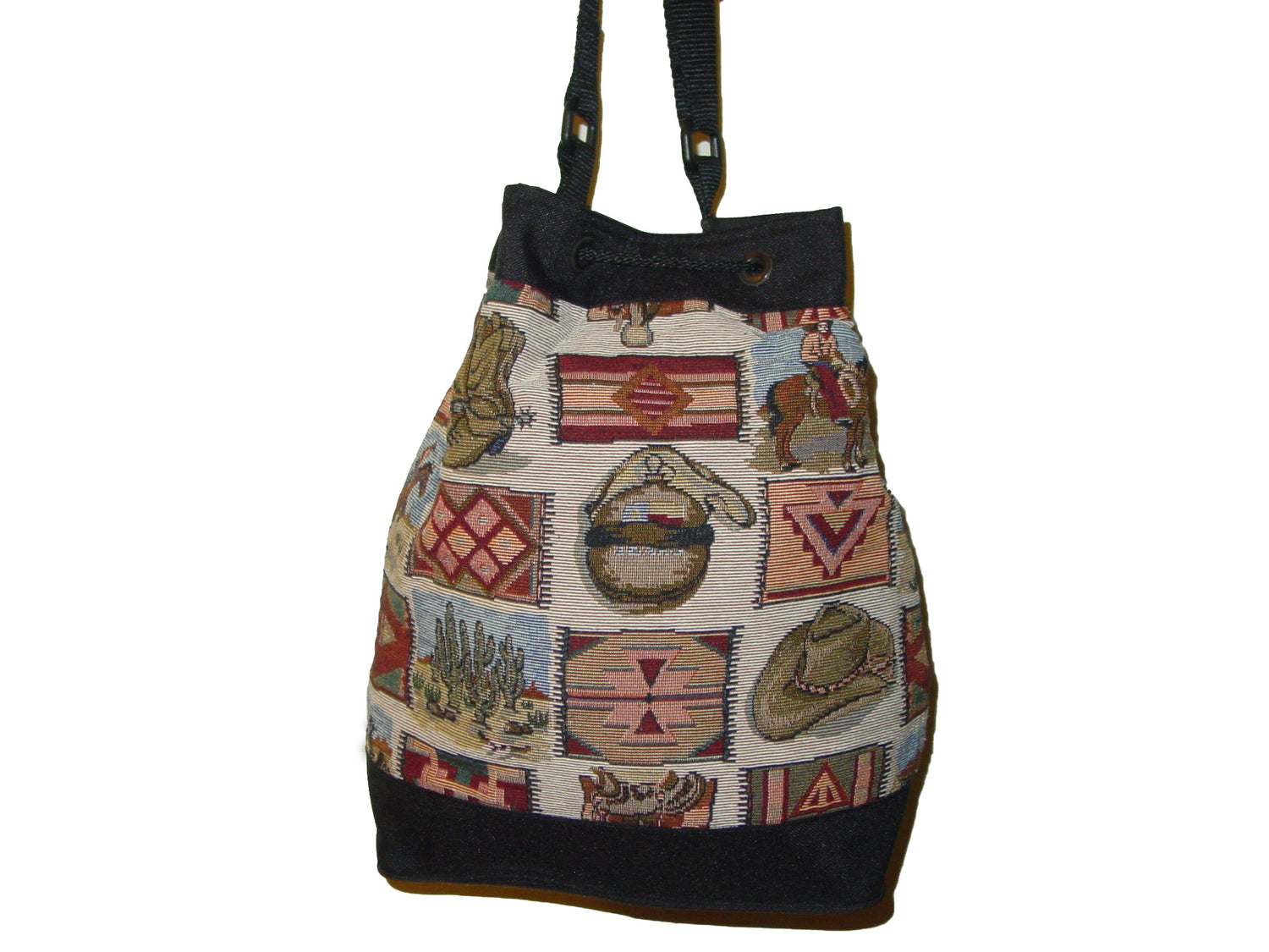 south western drawstring bag