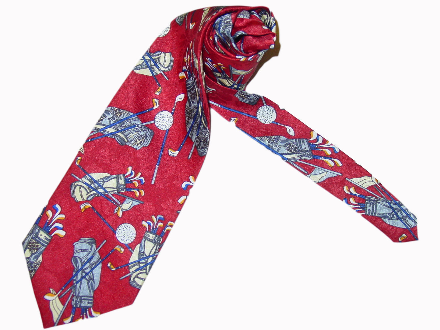 golf men tie red