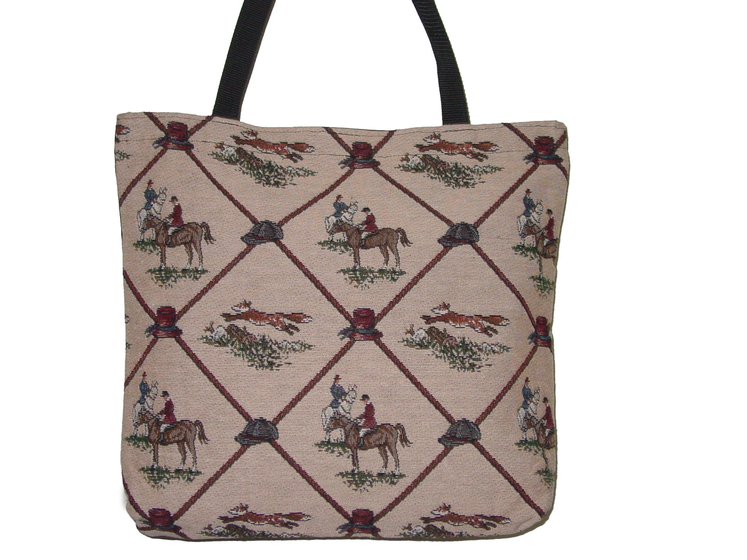 horse hunt scene bag