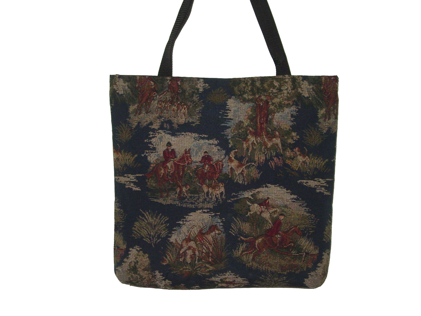 horse hunt scene handbags