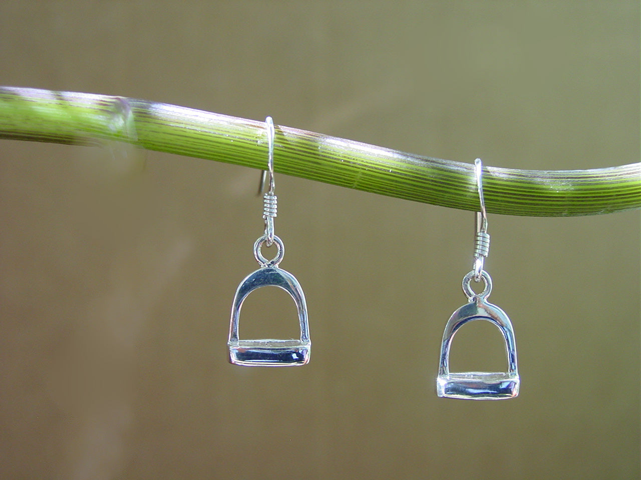 horse stirrup earrings