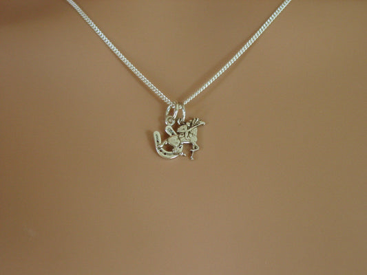 Horse racing horseshoe charms