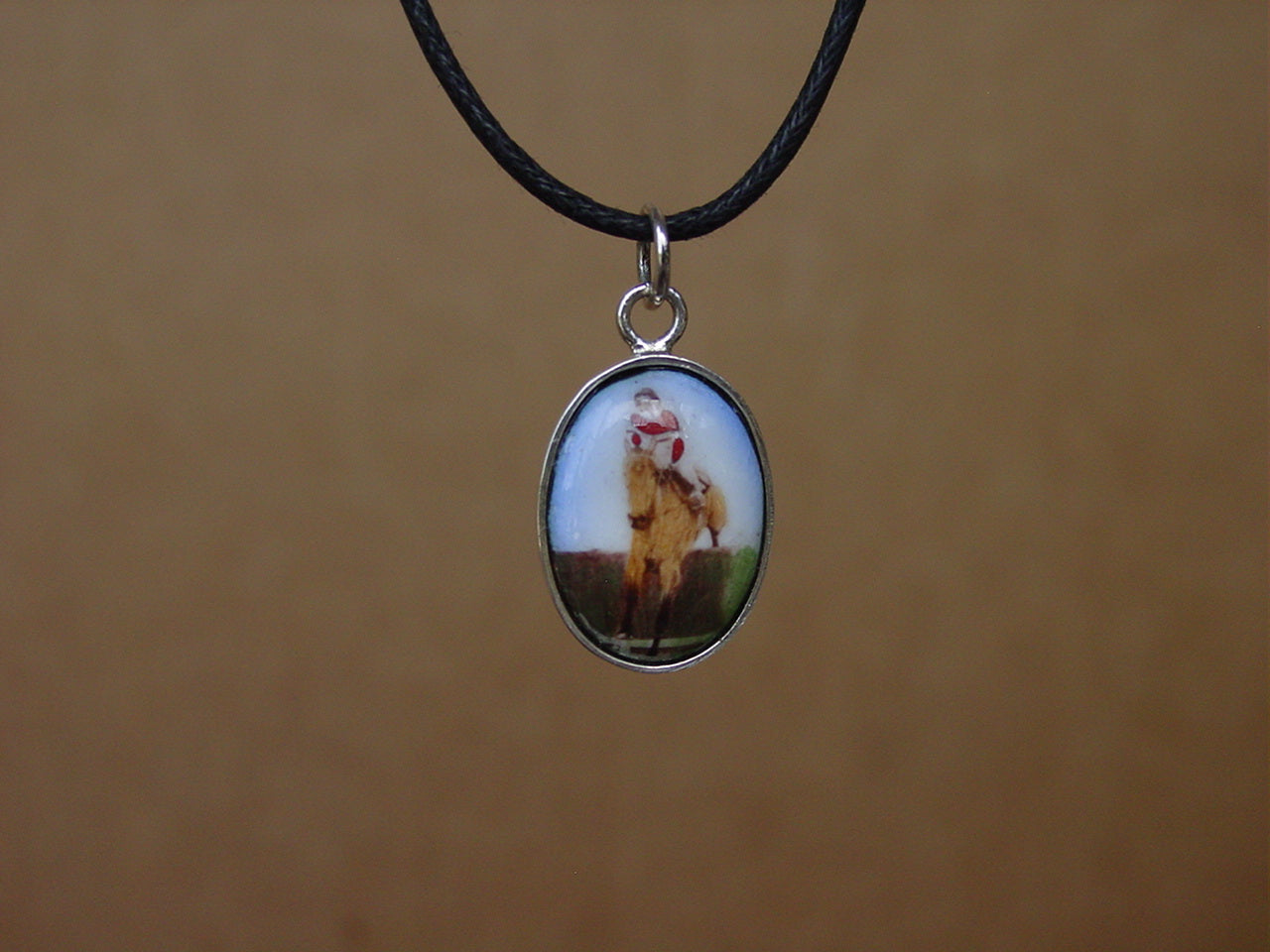 Hunter Jumper Enamel Pendant